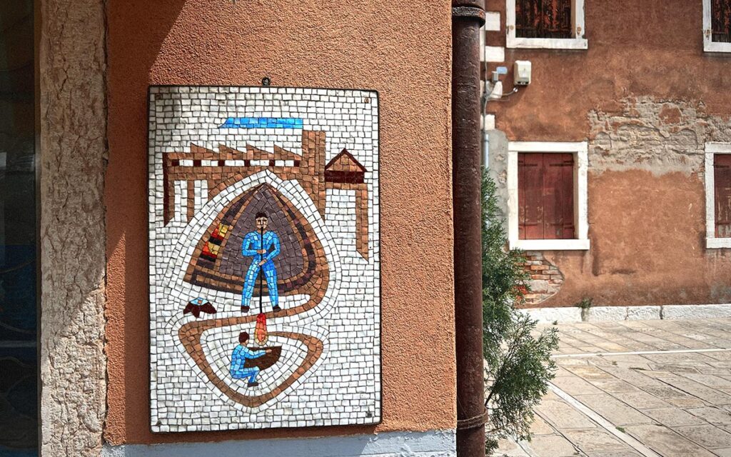 Mosaica in Murano.
