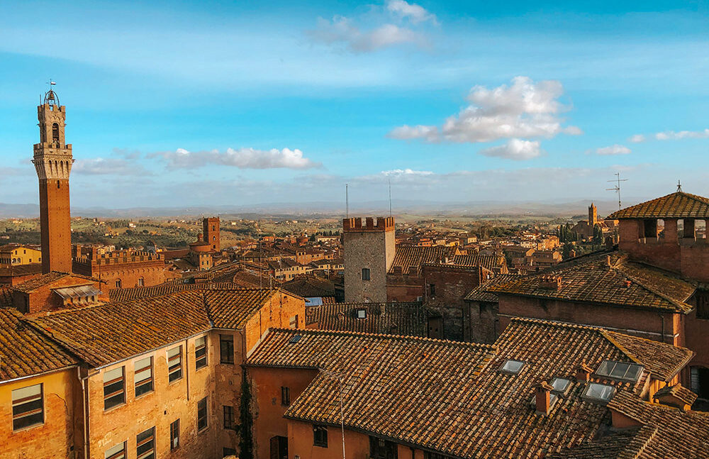 View of Siena, Rome day trips.